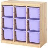 IKEA Modern Beyaz Oyuncak Saklama Ünitesi 93X44X91 cm - Çocuk Odası Iskandinav Tarzı Sağlam Ahşap Depolama Ünitesi - Modüler Yapı