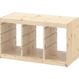 IKEA Modern Beyaz Oyuncak Saklama Ünitesi 94X52X200 cm - Çocuk Odası Iskandinav Tarzı Sağlam Ahşap Depolama Ünitesi - Modüler Yapı