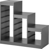 IKEA Modern Gri Oyuncak Saklama Ünitesi 99X44X94 cm - Çocuk Odası Iskandinav Tarzı Sağlam Ahşap Depolama Ünitesi - Modüler Yapı