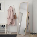 IKEA Modern Ikornnes Dişbudak 52X167 cm Ayaklı Boy Aynası - Natural