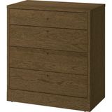IKEA Modern Kahverengi 4 Çekmeceli Şifonyer 82X47X90 cm - Yatak Odası Kaliteli Dolap - Şık Depolama Çözümü