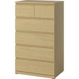 IKEA Modern Kahverengi 6 Çekmeceli Şifonyer 70X50X120 cm - Yatak Odası Kaliteli Dolap - Şık Depolama Çözümü