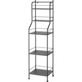 IKEA Modern Siyah Banyo Rafı 40X156 - Şık Banyo Aksesuarı - Kaliteli Modern Tasarım