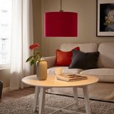 IKEA MOLNSKIKT abajur başlığı koyu kırmızı kadife - 30575204