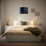 IKEA MOLNSKIKT abajur başlığı koyu mavi kadife - 80542367