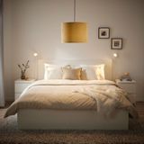 IKEA MOLNSKIKT abajur başlığı koyu sarı kadife - 30514512