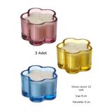 IKEA MORKULLA bardakta kokulu mum Duru Shop, çok renkli, ( Pembe - Sarı - Mavi ) - 3 Adet