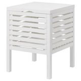 IKEA MUSKAN saklama gözlü tabure beyaz - 00360587