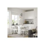 IKEA Mutfak Masası Takımı, Beyaz, 4 Sandalyeli, Katlanabilir, 80 x 80 cm