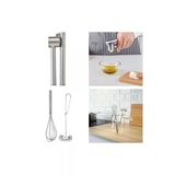 Ikea Mutfak Seti - Idealısk 2'Li Paslanmaz Çelik Çırpıcı + Koncıs Sarımsak Ezici