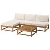 IKEA NAMMARÖ bahçe köşe oturma grubu açık kahverengi - 99607518