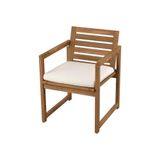 IKEA NAMMARÖ Serisi, kolçaklı sandalye, açık kahverengi açık kahverengi #814820