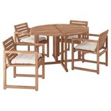IKEA NAMMARÖ yemek masası ve sandalye seti açık kahverengi - 29581791