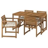 IKEA NAMMARÖ yemek masası ve sandalye seti açık kahverengi - 69575255