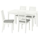 IKEA NASINGE mutfak masası takımı beyaz-Tibbleby bej/gri - 49596937