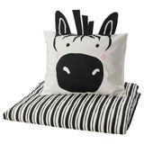 IKEA NATTHAGER çocuk nevresim takımı siyah-beyaz - 40595310