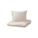 IKEA Nattjasmin 240x220/50x60 cm Açık Bej Çift Kişilik Nevresim Seti