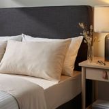 IKEA NATTJASMIN çift kişilik çarşaf açık bej - 50442779