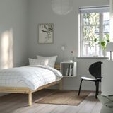 IKEA NEIDEN/LINDBADEN tek kişilik karyola çam - 49496004