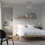 IKEA NEIDEN/LURÖY çift kişilik karyola çam - 39248608