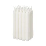IKEA Nejlıksyren Şamdan Mumu Dekoratif Mum 20 Adet Beyaz 19 cm