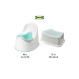 Ikea Nemostore Lockıg Lazımlık, Turkuaz +Försıktıg Çocuk Basamağı, Beyaz-Turkuaz, 37X13 Cm