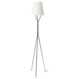 IKEA Nikelaj Kaplama Dekoratif Yer Lambası, 151 cm, E27 Duy Tipi