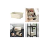 IKEA Nojig Düzenleyici Kutu, 20x25x10 cm, Ekru