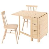 IKEA NORDEN/HÖGVED mutfak masası takımı huş - 09630090