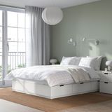 IKEA NORDLI çift kişilik karyola beyaz - 00349849