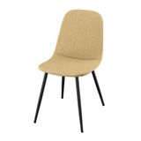 IKEA NORDMANSSKAR döşemeli sandalye siyah-Letafors sarı bej - 59618217