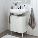 IKEA NYSJÖN/BJÖRKAN lavabo dolabı kombinasyonu beyaz - 59546678