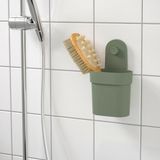 Ikea Öbonas Vantuzlu Mutfak Rafı 10 Cm 80515585 - Yeşil - Vantuzlar cam, ayna ve seramik gibi pürüzsüz yüzeylere kolayca tutturulur.