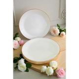 IKEA Oftast 19 cm Yaldızlı 6 Kişilik Pasta Tabağı Gld