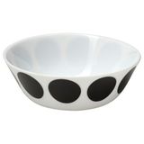IKEA OFTAST cam kase beyaz-siyah-nokta deseni - 50608265