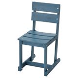 IKEA OMMJANGE Mavi Ahşap Sandalye mavi