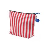 IKEA Organizer Çanta, bavul içi düzenleyici Skogssallat 30x21x10 cm Kırmızı Beyaz Çizgili Makyaj Çantası