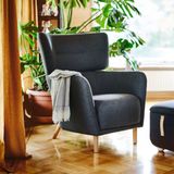 IKEA OSKARSHAMN tekli koltuk gunnared siyah-gri - 00503671