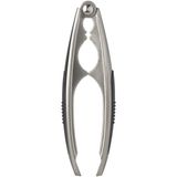 IKEA Ostkaka Nikelaj Kaplama Siyah Fındık Kıracağı - Genişlik: 5 cmXYükseklik: 3 cmXUzunluk: 16 cm - Gümüş