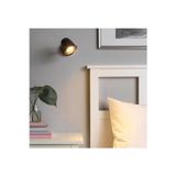 Ikea Oynar Başlıklı Duvar Lambası Çap 9 Cm Gece Lambası Duvara Monte Dekoratif Lamba Çelik Siyah