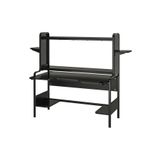 IKEA oyuncu masası, siyah, 185x74 cm
