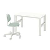 IKEA PAHL çalışma masası ve sandalye beyaz-açık yeşil - 09553459