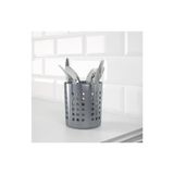 IKEA Paslanmaz Çelik-Gri Kaşıklık 13,5 Cm,delikli Meridyendukkan Tezgah Üstü Organizer 13,5