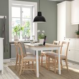 IKEA PINNTORP mutfak masası takımı açık kahverengi-beyaz-katorp natürel - 59484454