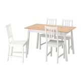 IKEA PINNTORP mutfak masası takımı beyaz-açık kahverengi - 69647554