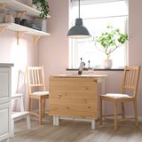 IKEA PINNTORP mutfak masası takımı beyaz-kahverengi - 49564446