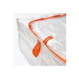 IKEA Plastik 2 Adet Fermuarlı Hurç 55x49x19 Cm İk 2'li Set Düzenleme Saklama Kutusu Beyaz Hurc Beyaz G