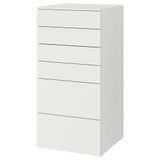 IKEA PLATSA/SMASTAD çocuk şifonyeri beyaz - 59387655