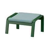 IKEA POANG ayak uzatma taburesi koyu yeşil-kelinge gri-mavi - 99625447