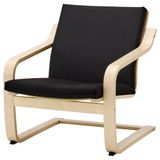 IKEA POANG sallanan koltuk ekru-bej-vissle siyah - 69551594